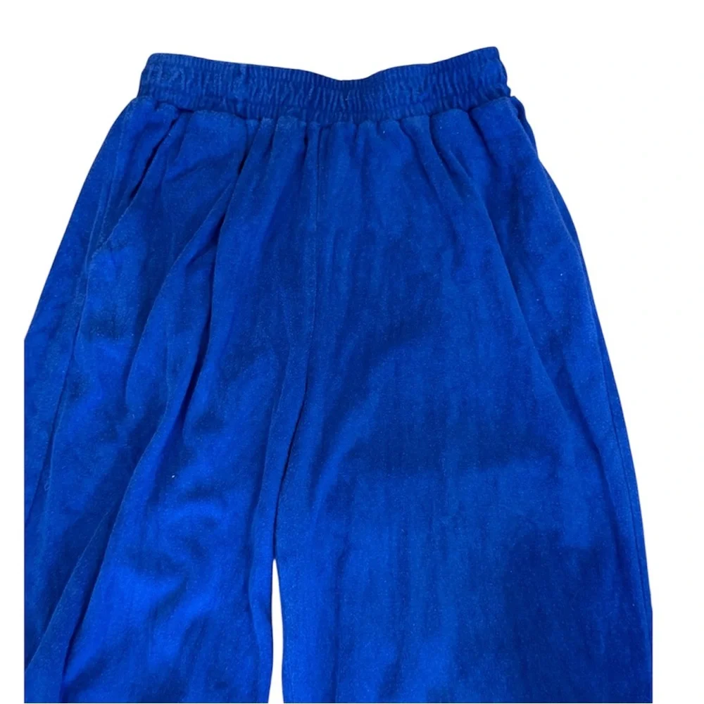 Urban Outfitters Edikted Royal Blue Terry cloth Sweatpants S Casual Wide Leg